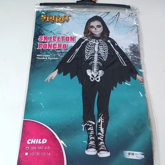 Kids Skeleton Costume - Black and White - Picture 6 of 6